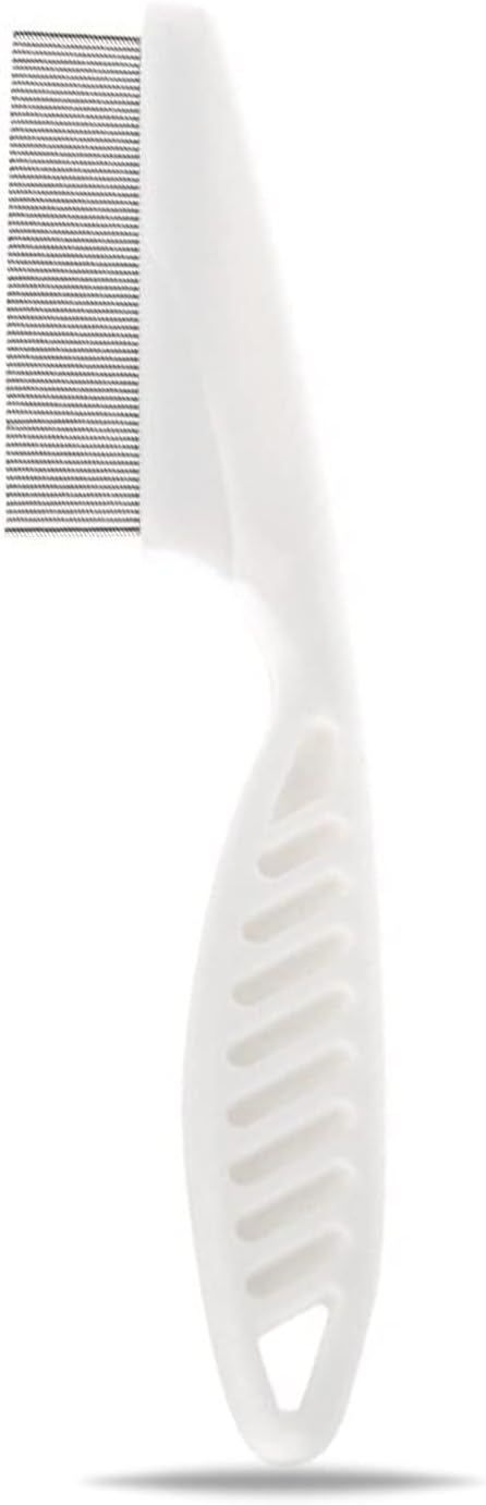 1 Piece Long Handle Hair Nit Comb Fine Metal Tooth Remove Head Lice Hair Nit Comb For Adults Kids And Pets (White 14cm)