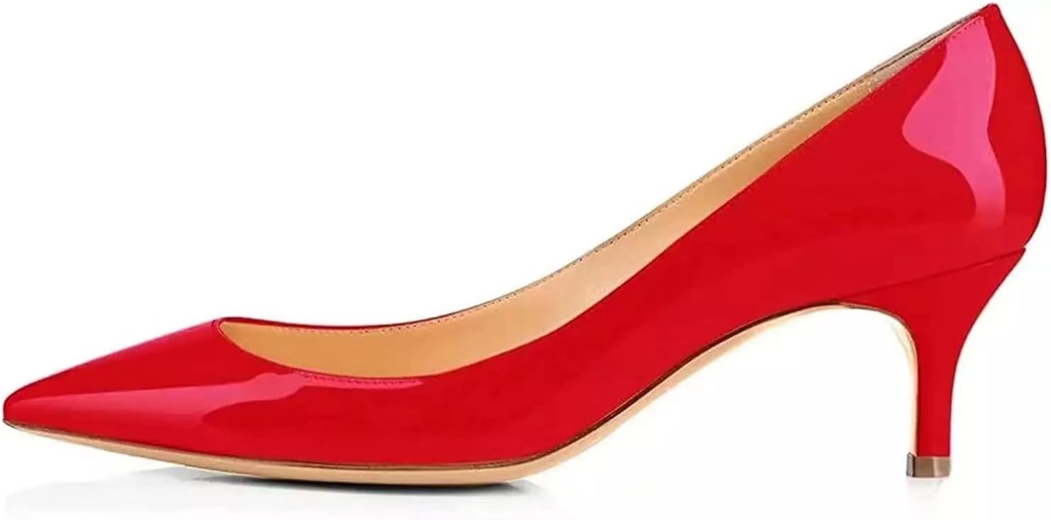 Kitten Heels,Axellion Women's Low Heel Pumps Shoes Pointy Toe Comfortable Wedding Dress Office Shoes