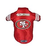 Littlearth Unisex-Adult NFL San Francisco 49ers Premium Pet Jersey, Team Color, Large