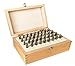 5/32 Inch 4mm Letter and Number Stamp Set 36pcs 40Cr Alloy Steel Metal Stamp Set Number and Letter Punch Set in a Wooden case