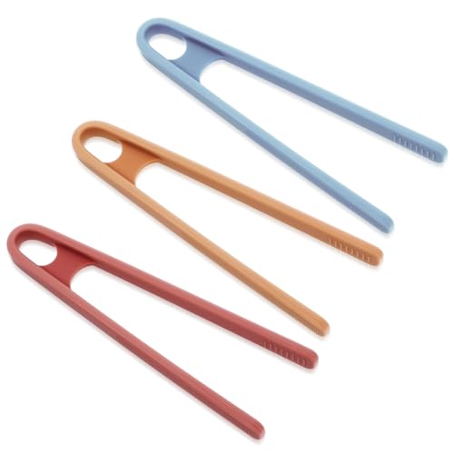 LLOUSSAK 3 Stücke Silikon Mini Zange, 5.51 Inch Rutschfest Salatzange, Kratzfest Zange für Heißluftfritteuse, Servierzange Klein für Speisen, Grillen, Gemüse, Brotklammer, Salat, Backen, Bäckerei LLOUSSAK 3 Stücke Silikon Mini Zange, 5.51 Inch Rutschfest Salatzange, Kratzfest Zange für Heißluftfritteuse, Servierzange Klein für Speisen, Grillen, Gemüse, Brotklammer, Salat, Backen, Bäckerei