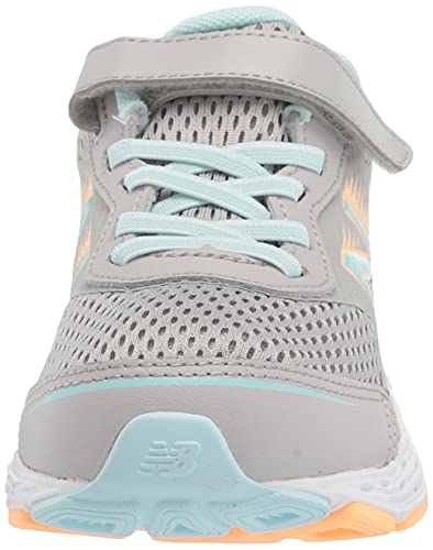 New Balance Kid's 680 V6 Hook And Loop Running Shoe, Rain Cloud/Pale Blue Chill/Light Mango, 5 Toddler #TOP1