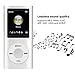 MP3 Player Stylish, Multifunctional Lossless Sound Slim 1.8 Inch LCD Screen Portable MP3 Music Player Voice Recorder HiFi Sound for Kids Hiking Traveling Sports (Silver)