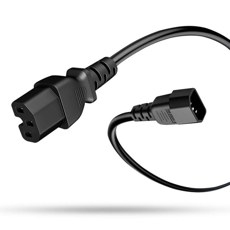 Amazon.co.jp: JLY IEC320 c14 To c15 3ピンAC電源ケーブル 10A-250V