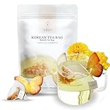 KKOKDAM Marigold Butterfly Tea Bags β 10 Fancy Decaf Loose Leaf Teas for Iced or Hot Drinks β Elegant Korean Gift for Women - Perfect as Tea Gifts & Womens Tea Gift Set