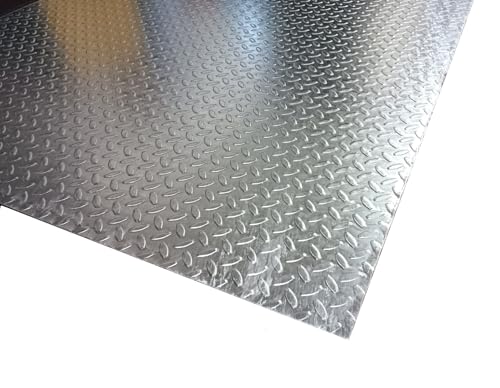 Lamiera in ferro BUGNATA ZINCATA diverese misure (500 X 500 mm = 50 x 50 cm)