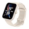 Amazfit Bip 3 Pro Smart Watch for Android iPhone, 4 Satellite Positioning Systems, 1.69″ Color Display, 14-Day Battery Life, 60+ Sports Modes, Blood Oxygen Heart Rate Monitor, Water-Resistant(Cream)