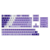 EPOMAKER DuoChrome Keycaps Set, 150 Keys, Cherry Profile, Shine Through, PBT+PC, Dye-sub, 65%/75%/TKL/96%/Full Size, Custom Keyboard Keycaps Set for Mechanical Gaming Keyboard (Purple)