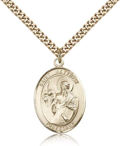 Amazon.com: Saint Matthew The Apostle Medals - Gold Filled St. Matthew ...