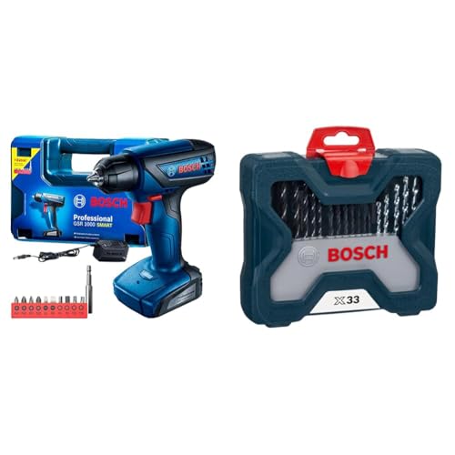 Kit Bosch GSR 1000 Smart + Kit X-Line 33pç