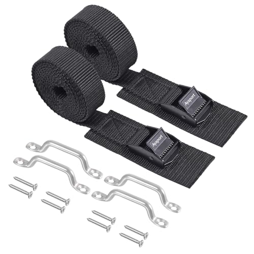 Ayaport Battery Tie Down Strap 48 Battery Box Hold Down Kit Tie Down Kit with Small Stainless Steel Bracket & Screws Used for RV Battery Gas Fuel Tank Accessories