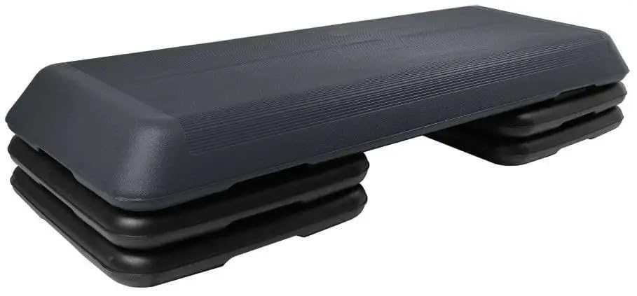 French Fitness Aerobic Step with Adjustable Risers | Versatile Non-Slip Stepper for Home Workouts