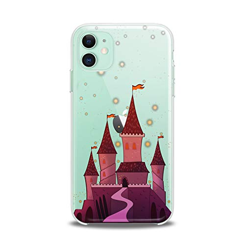 Lex Altern Case Compatible With Iphone 14 13 Pro Max 12 Mini 11 Xs Xr 8 X 7+ 6 Se 5 Castle Figure Magic Girl Slim Fit Purple Tower Art Lightweight Cover Kids Smooth Print Design Clear Soft Castle #TOP7