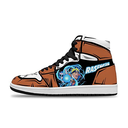 Magic BeadHerren- und Damenschuhe, modisch, cooler Animationsdruck, individuelle Excessive-High, atmungsaktive Basketballschuhe, Animation, Schnürkunst, Outside-Laufschuhe, farbig, 42 2/3 EU thumbnail