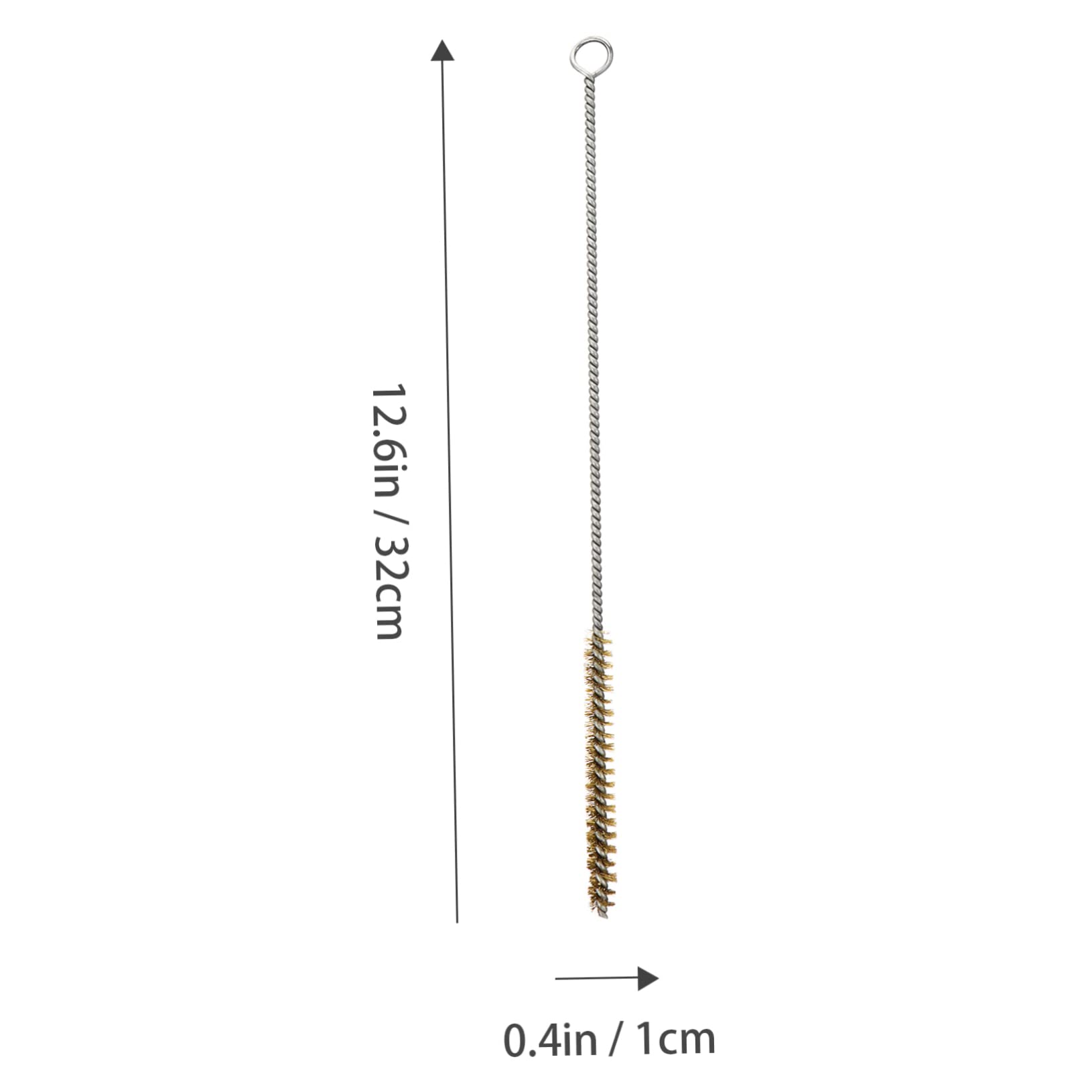 SOLUSTRE Flexible Handle Copper Wire Brush for Cleaning Rust Paint Stains Special Corrosion Tube Brush