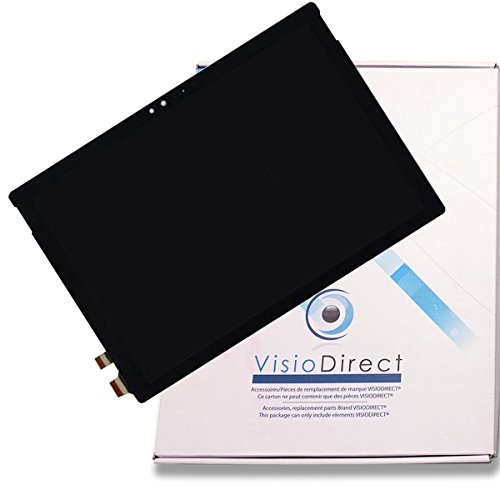 Visiodirect® Ecran Complet pour Microsoft Surface Pro 4 1724 12.3' Tablette Noire vitre Tactile + écran LCD