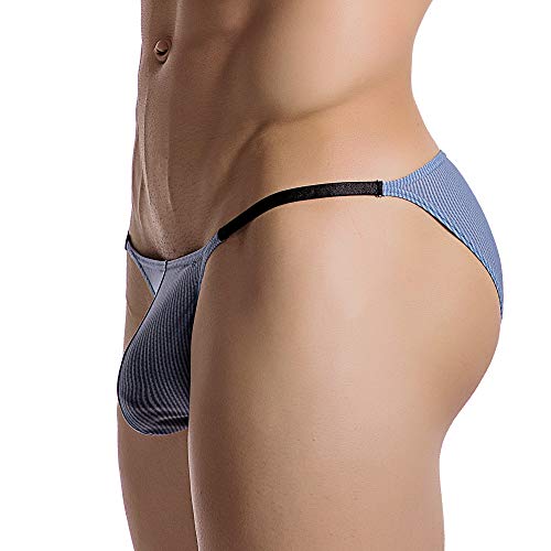Summer Code Men's Sexy Briefs Elastic Ruched Back Bikini Underwear Pack