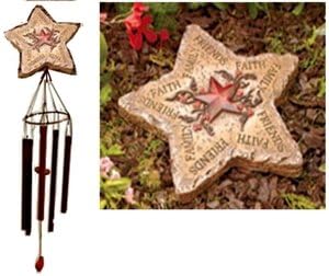 Stepping Stone and Windchime Set - Star