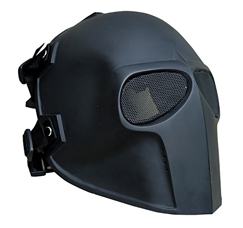 INVADER KING Flat Black Paintball Airsoft Mask Army of Two Protective Gear Outdoor Sport Fancy Party Ghost Masks Bb Gun