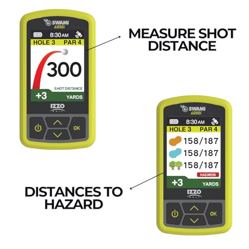 image for Izzo Swami 6000 Handheld Golf GPS Water-Resistant Color Display With 3