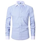 ★★★★★ Chemise homme manches longues en tissu élastique de haute qualité, doux et skinphile, respirant et léger, lisse et anti - rides, confortable à porter et durable.