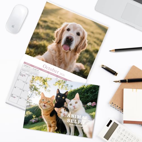 2026 Calendar of Animal's First-Person Perspective, Wall Calendar, Funny Calendar 2026 A3 When Open With 12 Months to View, Calendars 2026 UK, Thick Paper Ideal for Kids Adults & Animal Lovers - Image 6
