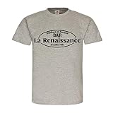 Soldiers Of Fortune Bar la Renaissance Bruxelles Ville Mercenaires Belgique Bruxelles Afrique point de Rencontre culte ANNÉES 1970 1980 Logo – T-Shirt # 15943 - Gris - Large