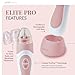 PMD Beauty Personal Microderm Elite Pro-At-Home Microdermabrasion Machine with Kit for Face and Body-Exfoliating Crystals and Vacuum Suction for Fresh and Radiant Skin-Three Speed and Suction Options
