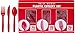 amscan Apple Red Window Box Cutlery Value Set, 210 Ct. | Party Tableware