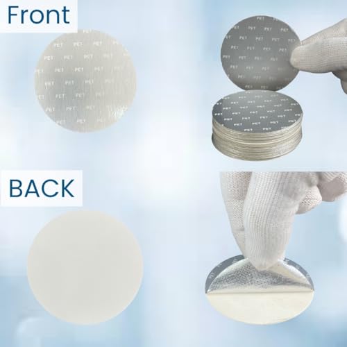 Image of SMART PACK Induction Wad for Packing PET (Transparent) Plastic Jars Bottle | Sealing Wad | Jar Packing Wad | Paperboard with Silver Foil | Two Piece Seal Liner | PET type Size 37MM with 500Piece