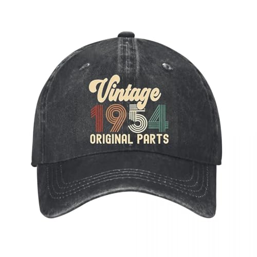 Casquette de baseball vintage 1954 originale en coton lavé pour adulte et enfant