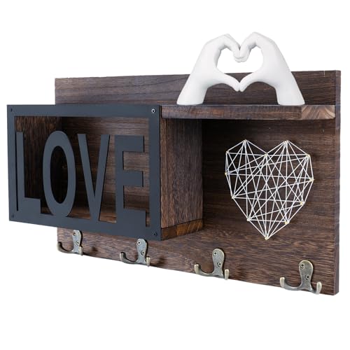 FREEDHIN Mail and Key Holder for Wall Decorative, Mail Organizer