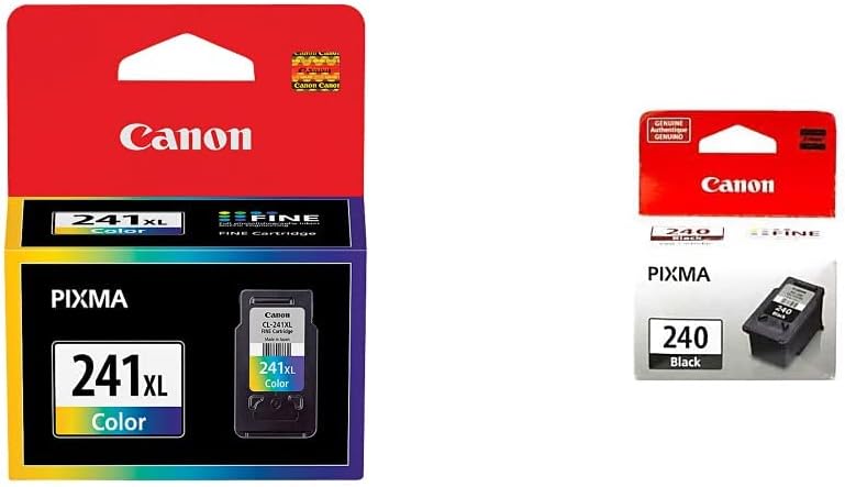 Canon CL-241 XL Color Ink-Cartridge & PG-240 Black Ink Cartridge Compatible to Printer MG2120, MG3120, MG4120, MX392, MG2220, MG3220, MG4220, MG3520, MG3620, MX472, MX532, TS5120