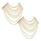 Eleganti catene con nappe: le eleganti catene con nappe aggiungono un tocco alla moda tuo abbigliamento, migliorando il tuo aspetto generale, fermagli per sciarpe in resina, frange di strass