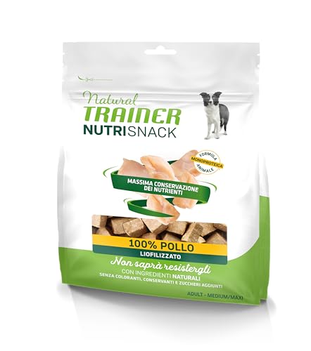 Natural Trainer Nutrisnack - Snack di Pollo liofilizzato per Cane Medium & Maxi - 6 x 50g