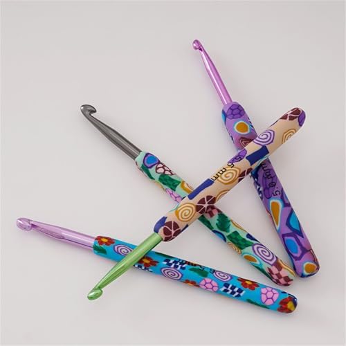 12 Pcs 2.0mm-8.0mm Crochet Hooks Set Ergonomic Crochet Hooks Colorful Knitting Crochet Knitting - 4