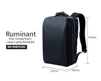 ELECOM Ruminant リュックBM-RNBP01BK 4気室PCバックパック“Ruminant” - BM-RNBP01BK