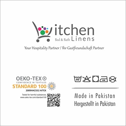 Kitchen Bed & Bath Linens-Multipurpose Kitchen Towels, Pack of 10 Soft Feel Fingertip Towels, Highly Absorbent, Lint Free Tea Towels (Grey Kitchen Towel)