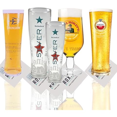 Roxley Lager Beer Pint Glass Set Cover