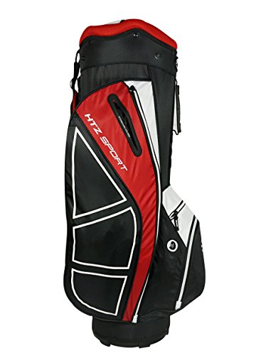 Hot-Z Golf Htz Sport Ultra Lite 14 Way Divider Cart Bag Black/Red/White #TOP2