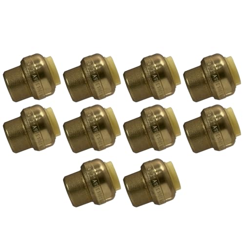 10 Pcs. XFITTING 1/2 Inch Cap, 1/2