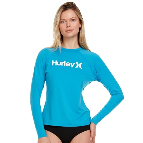 Image of Hurley Rash Guard for Women, Womens Rash Guard Long Sleeve Shirts, Rashguard Swim Shirt Women UPF 50+ SPF & UV Protection