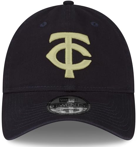 Image of New Era Unisex-Adult MLB Core Classic 9TWENTY Team Alternate 2 Adjustable Hat Cap One Size Fits All - Minnesota Twins Navy