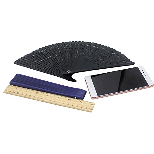 Jsswb Black Mini Handmade Lacquer Fans With Dragonflies #TOP5