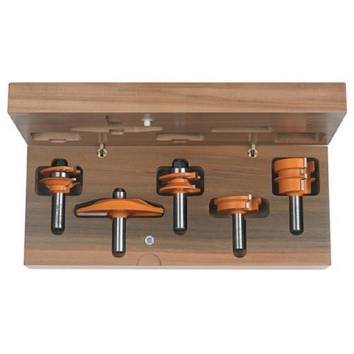 Super Big Clearance! CMT 800.510.11 5-Piece Standard Complete Kitchen 1/2-Inch Shank Router Bit Set