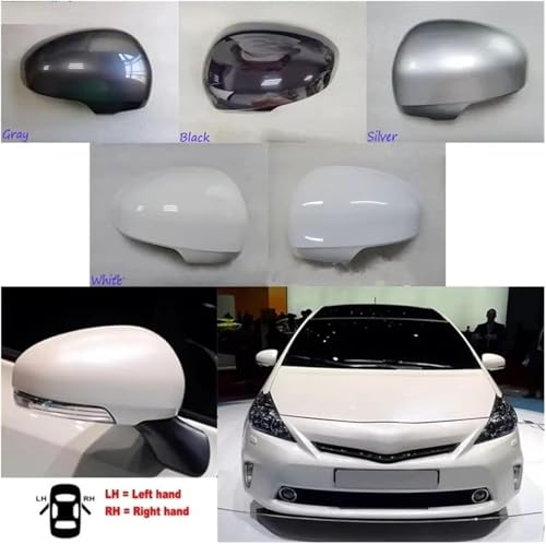 Rétroviseur pour Prius Plus avec coque argentée finition premium - 4