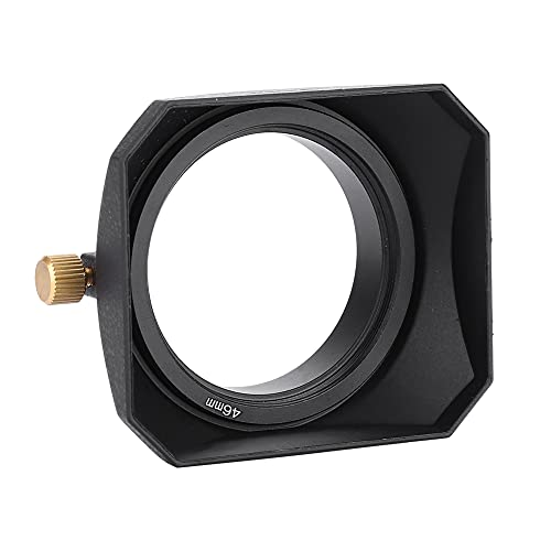 Parasol de 46 mm rectangular para filtro de lente de cámara de video digital 2