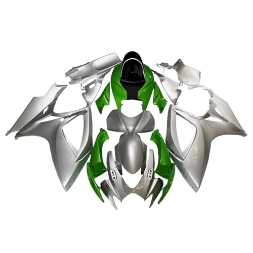 Bodywork for Suzuki 2006 2007 GSXR600 GSXR750 K6 06 07 Fairing Silver Green