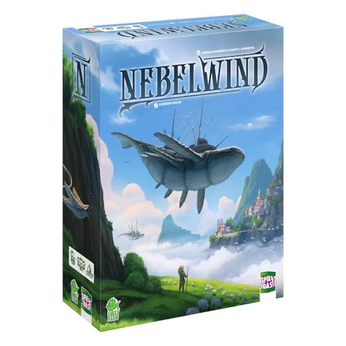 Spiel DAS!, Nebelwind, Mystisches Strategiespiel, Spannendes Fantasy Worker Placement, Taktik und Abenteuer für 1-5 Spieler ab 14 Jahren