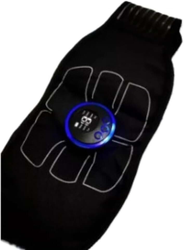 Cinta Tonificadora EMS Abdominal Recarregável, Estimulador Muscular para Treino Doméstico